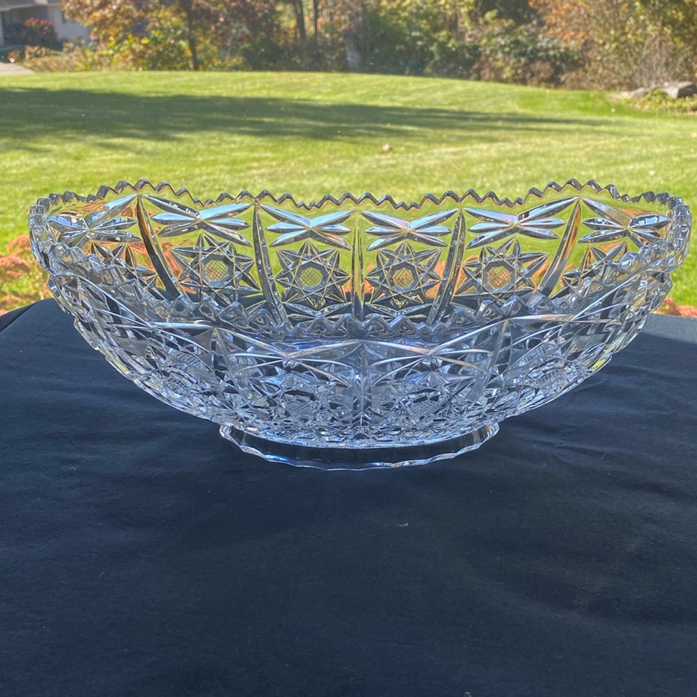 Antique American Brilliant Period Crystal Cut Glass Circa. 1876-1917
